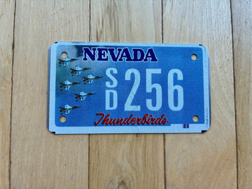 2013 Nevada Thunderbirds Motorcycle License Plate