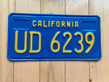 1976 California Trailer License Plate