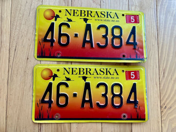 Pair of 2005 Nebraska License Plates