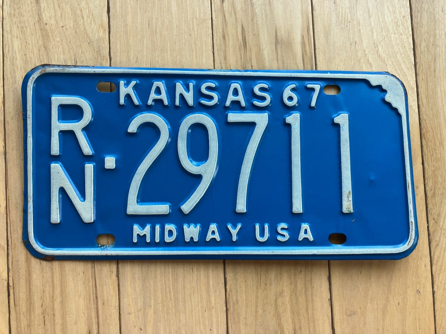 1967 Kansas License Plate