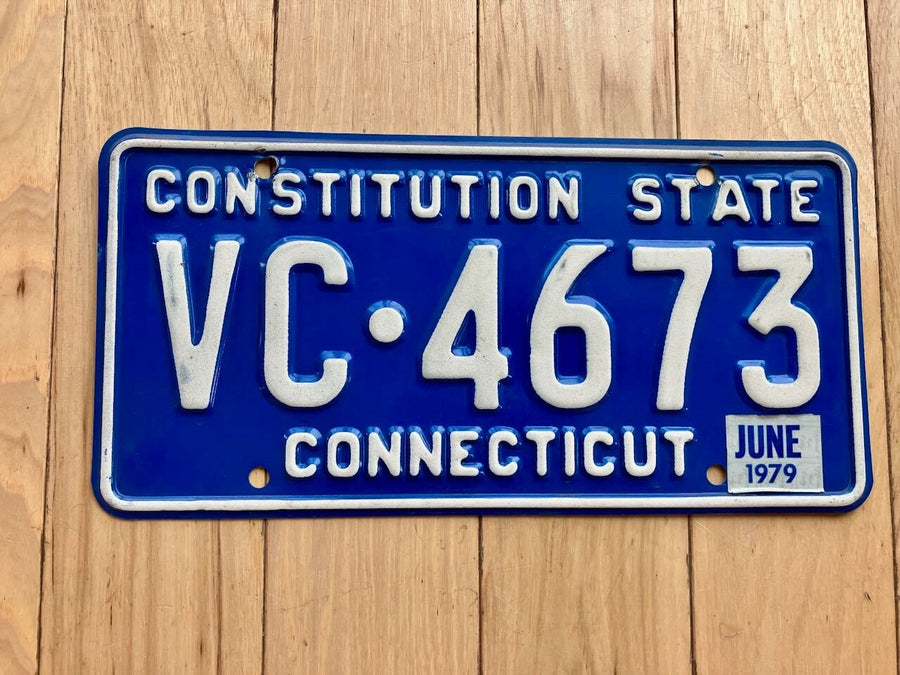 1979 Connecticut License Plate