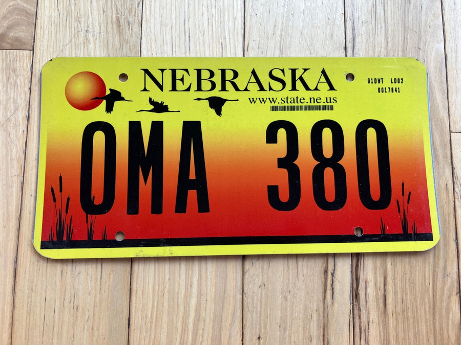 2005 Flat Nebraska License Plate
