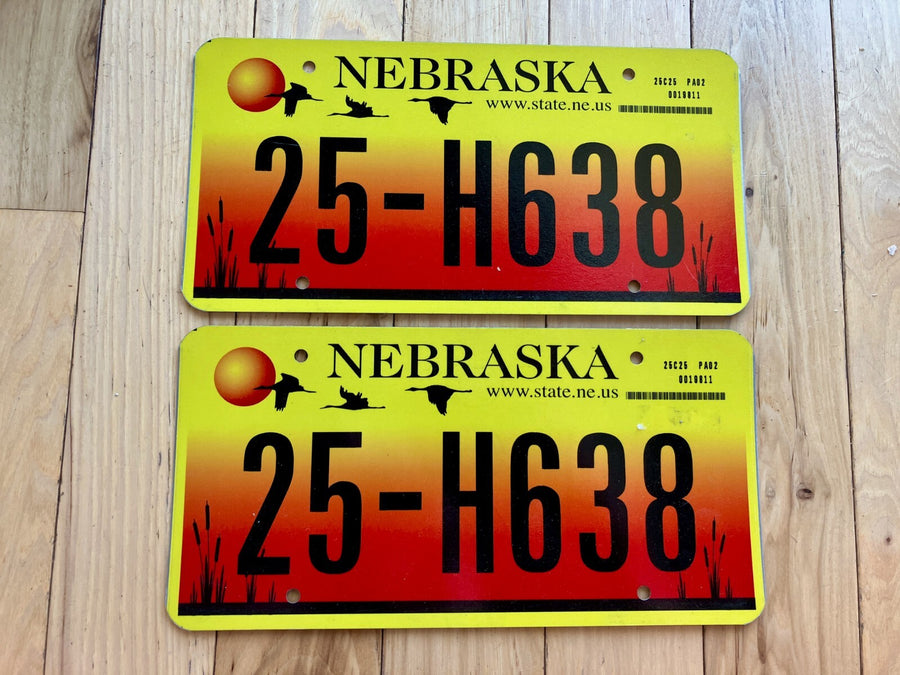 Pair of 2005 Nebraska License Plates