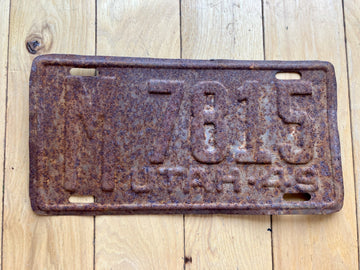 1949 Utah License Plate