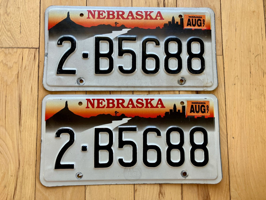 Pair of 1997 Nebraska License Plates