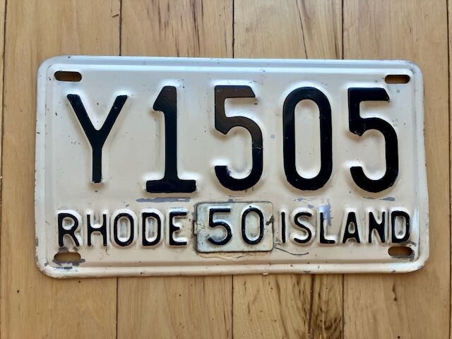 1950 Rhode Island License Plate