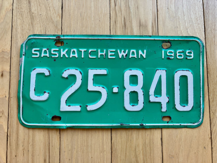1969 Saskatchewan License Plate