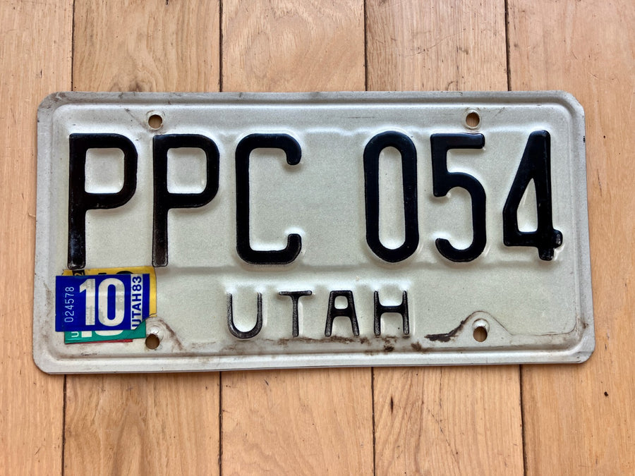1983 Utah License Plate