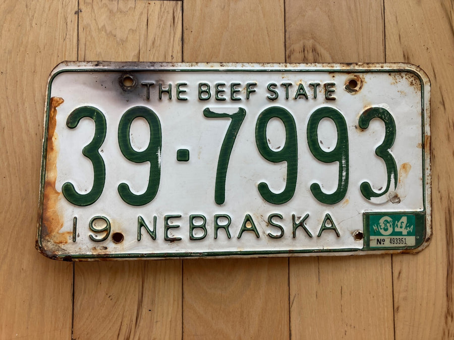 1963 Nebraska License Plate