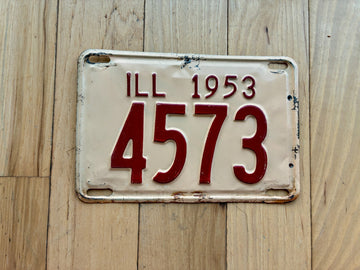 1953 Illinois License Plate