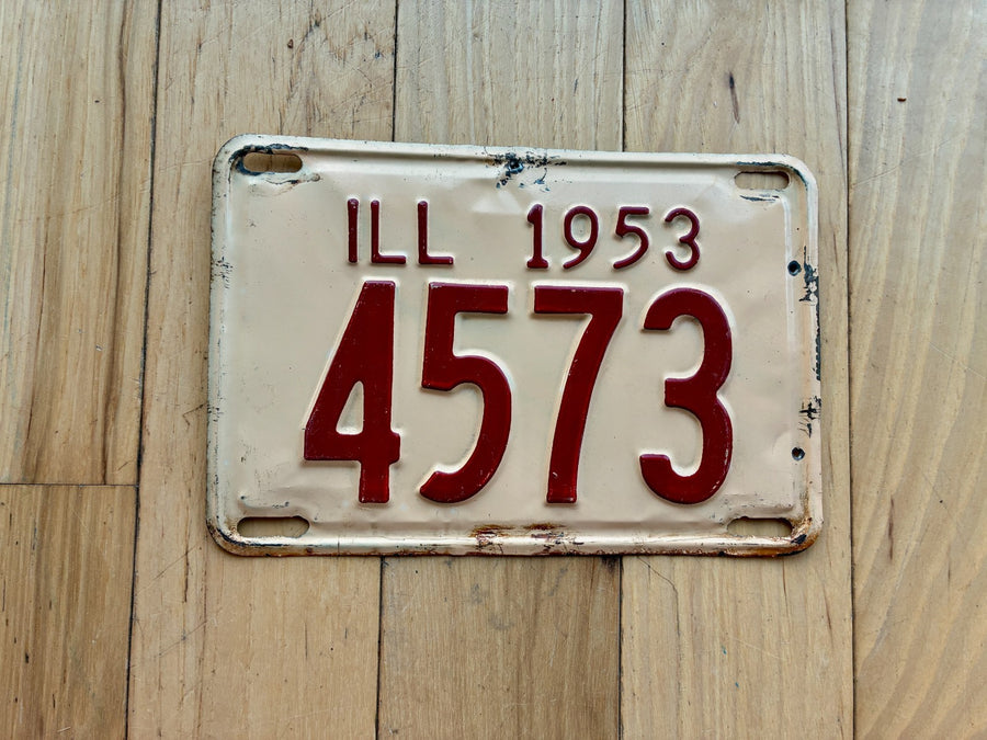 1953 Illinois License Plate
