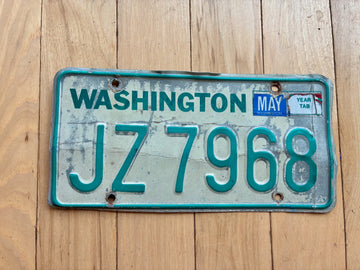 1983 to 1986 Washington State Trailer License Plate - Check With DOL For YOM
