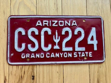 1980 Base Arizona License Plate