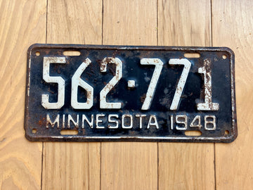 1948 Minnesota License Plate