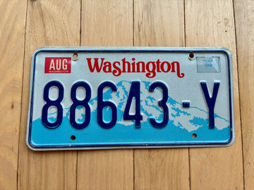 1987 Base Washington State Truck License Plate - Check With DOL First For YOM