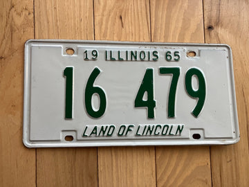 1965 Illinois License Plate