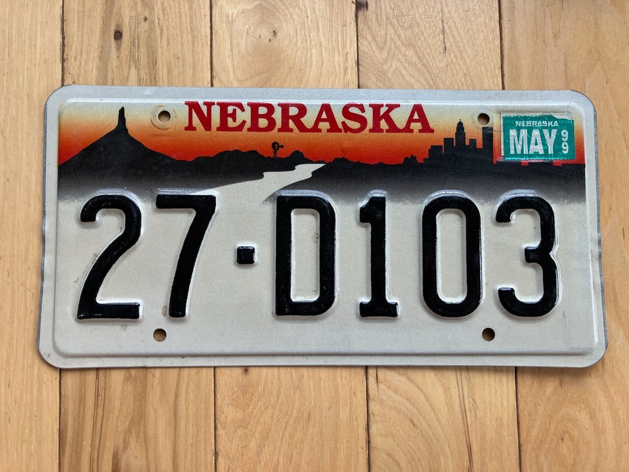1999 Nebraska License Plate