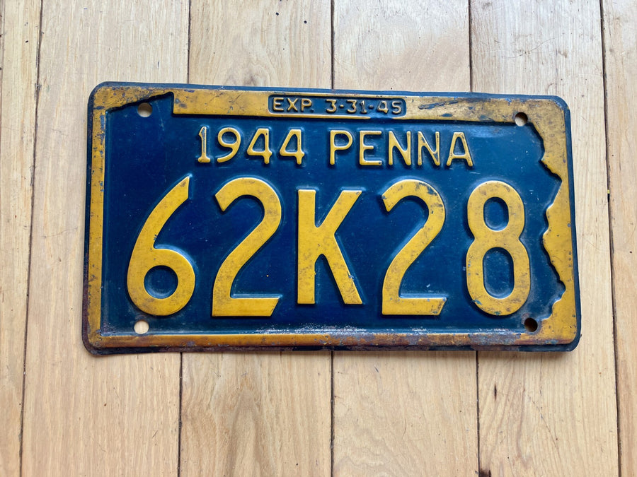 1944 Pennsylvania License Plate