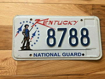 Kentucky National Guard License Plate