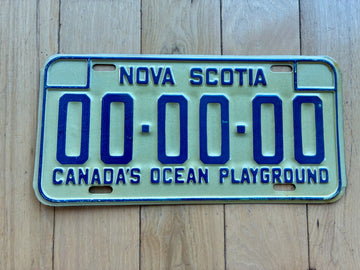 1975 Nova Scotia Sample License Plate