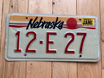 1990 Nebraska License Plate
