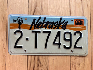 1993 Nebraska License Plate