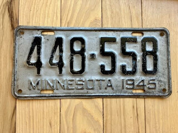 1945 Minnesota License Plate
