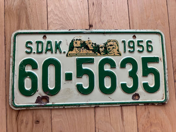 1956 South Dakota License Plate