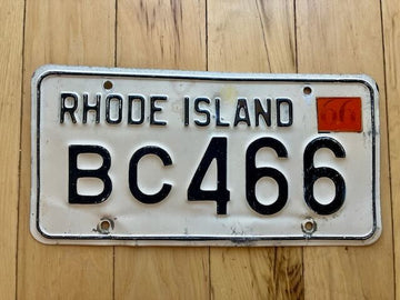 1966 Rhode Island License Plate