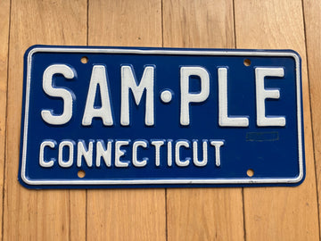 1970 Connecticut Sample License Plate
