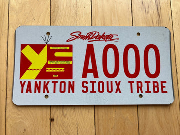 1993 South Dakota Yankton Sioux Tribe License Plate