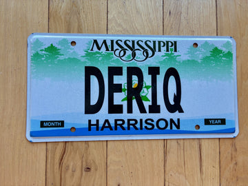 2004 Base Mississippi Vanity License Plate