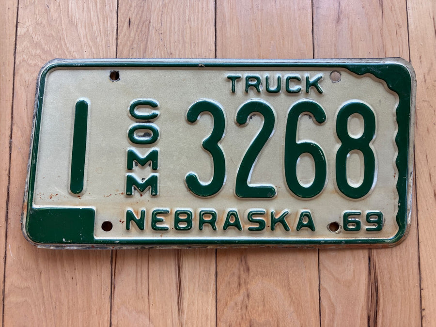 1969 Nebraska Commercial Truck License Plate