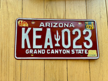 2002 Arizona License Plate