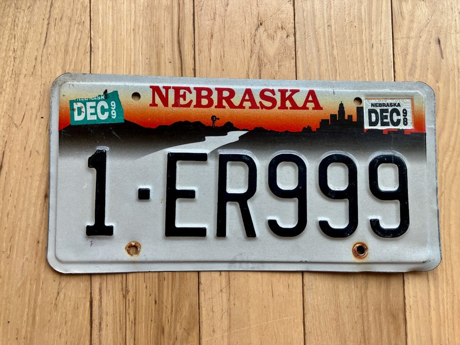 1998 Nebraska License Plate