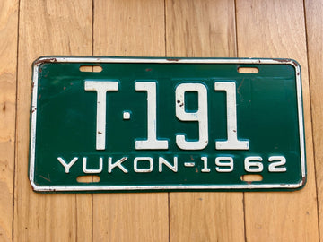 1962 Yukon License Plate