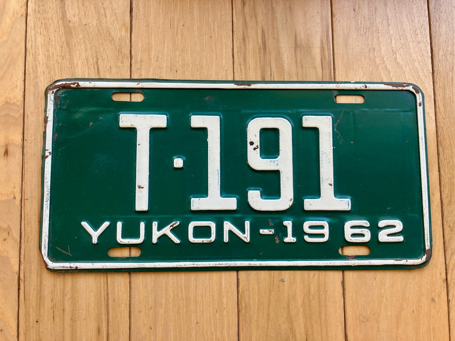 1962 Yukon License Plate
