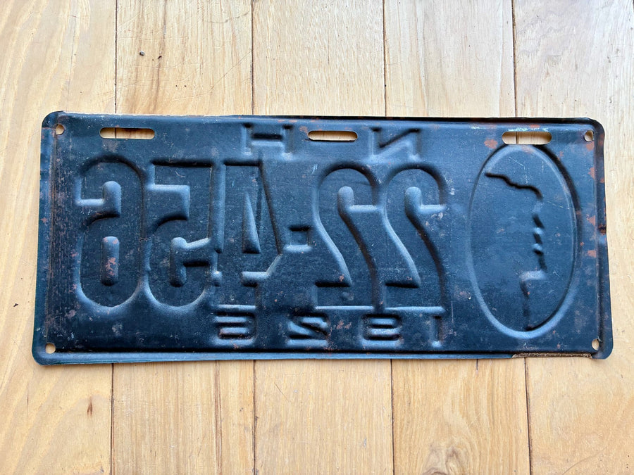 1926 New Hampshire License Plate