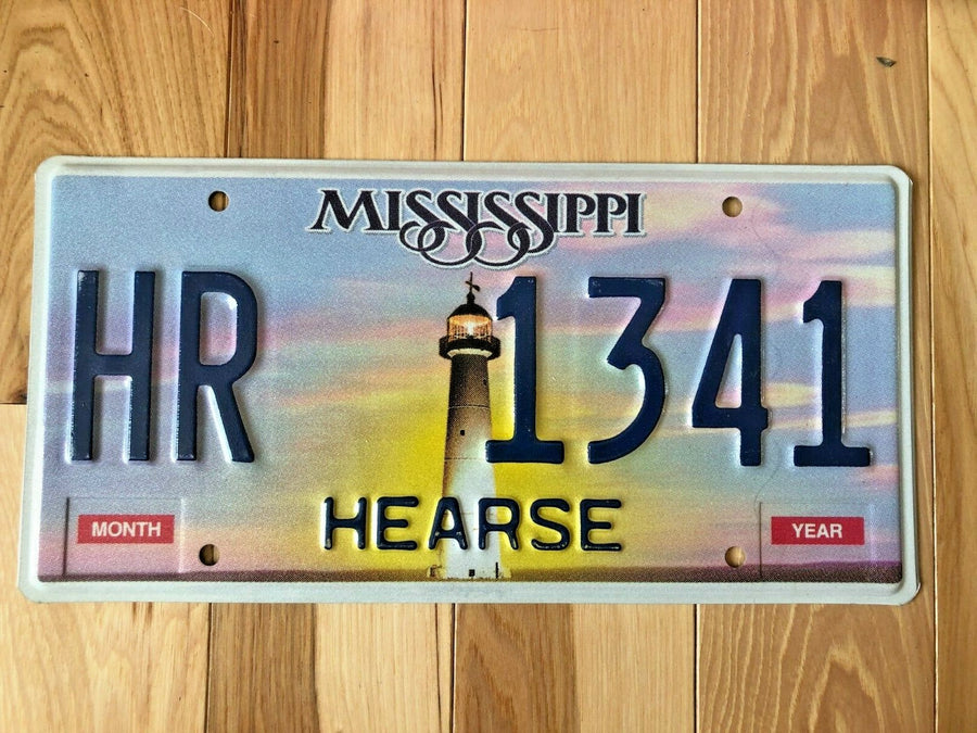 Mississippi Hearse License Plate