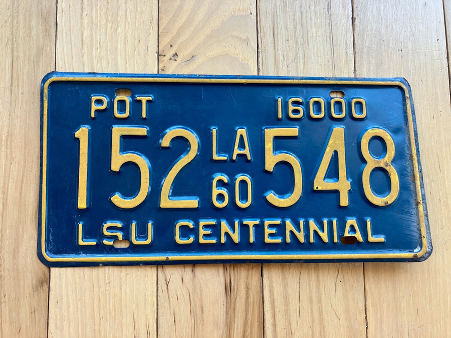 1960 Louisiana POT License Plate