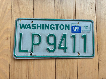 1983 to 1987 Washington State Truck License Plate - Check With DOL First For YOM