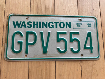 1983 Base Washington State License Plate