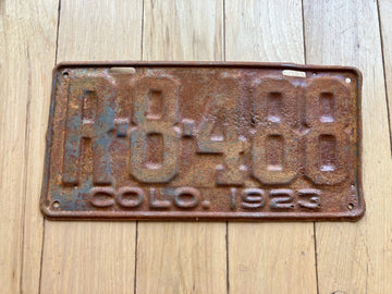 1923 Colorado License Plate