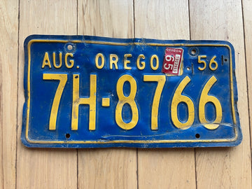 1965 Oregon License Plate