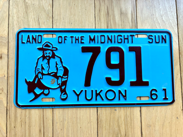 1961 Yukon License Plate