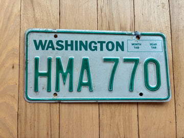 1984 to 1987 Washington State License Plate - Check With DOL First For YOM