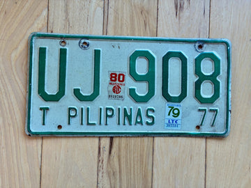 1977 1979 1980 Philippines License Plate
