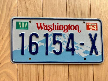 1994 Washington State Truck License Plate (Check With DOL First For YOM)