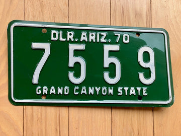1970 Arizona Dealer License Plate