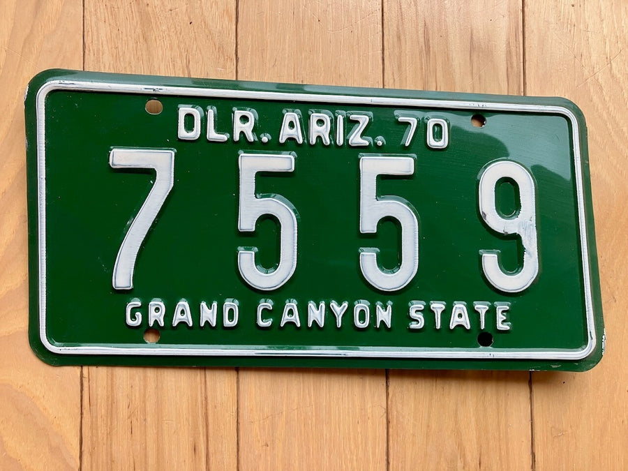 1970 Arizona Dealer License Plate